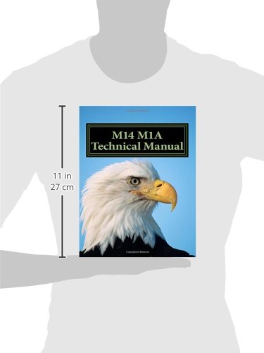 Image showing the M14 M1A Technical Manual with dimensions of 11 inches (27 cm) indicated.