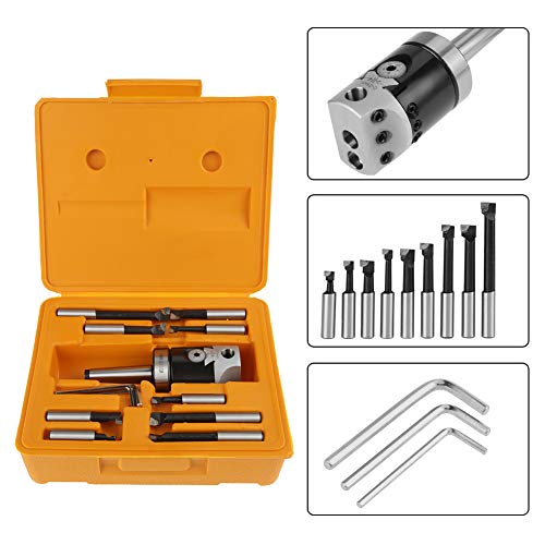 Carbide Boring Bars, High 2 Inch Boring Head Set with 12mm Shank for Milling Machines CNC and Manual Machining by Walfront - Image 6