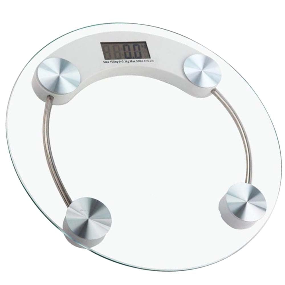 Botti Cedar Bilancia Da Bagno Elettronica In Vetro Temperato – Display LED, Portata 180 Kg, Precisione 100g, Design Compatto 28x28 Cm
