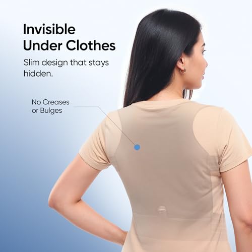 Image of Frido Posture Corrector for Men & Women | Slim, Lightweight Back Brace for Shoulder & Back Support | Invisible Design, Breathable & Adjustable | For Everyday Office & Home Use (Large)