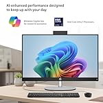 HP 27 Home & Office All-in-One Desktop PC, 27" FHD Touch, Intel Core Ultra 7 255U, 16GB DDR5, 1TB SSD, Windows 11 Pro, Wired KB & Mouse, Bundle with ADATA 64GB USB Flash Drive - Image 5