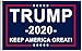 Donald Trump for President 2020 Keep America Great Flag 3x5 Feet with Grommets