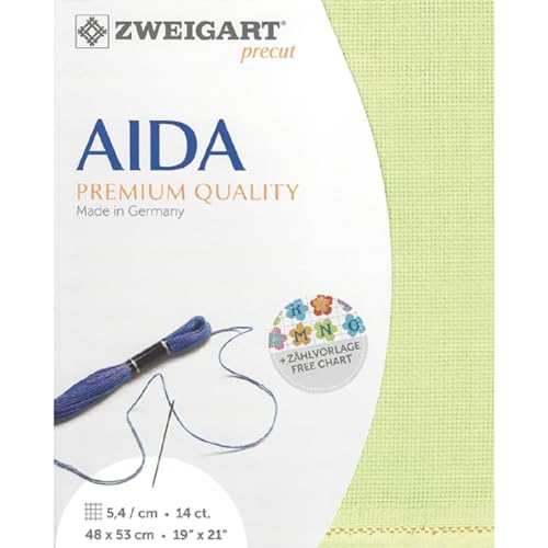 Toile Aïda Zweigart 14 ct pour broder sans compter les yeux fatigués