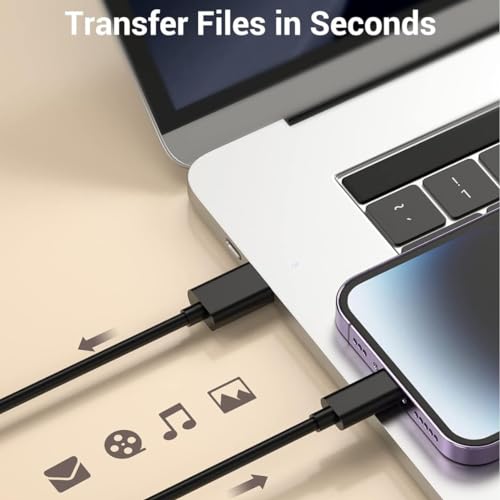 Cable USB-A a USB-C CarPlay resistente de 3.3 pies para iPad Air y iPhone 16 5