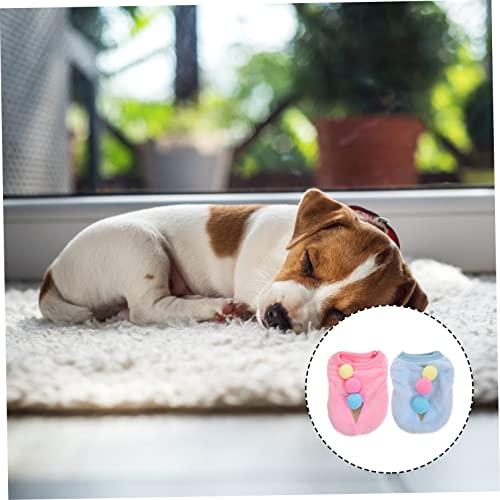 2 piezas ropa para mascotas con diseño de helado miniatura 4