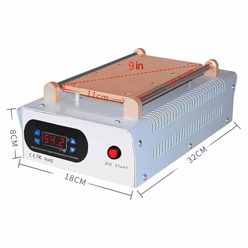 Separator ekranu telefonu komórkowego, 9-calowy wyświetlacz LCD/LED, regulacja temperatury, wbudowana pompa próżniowa, duża moc ssania