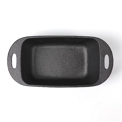Molde rectangular HAWOK pan de hierro fundido de alta densidad culinaria 5