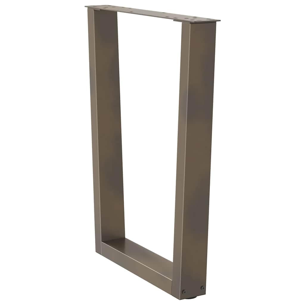 Patas de mesa de comedor en forma de V de acero con revestimiento de aerosol, 60 x 72 – 73,3 cm, patas de muebles regulables en altura, diseño moderno y robusto, para comedor, oficina