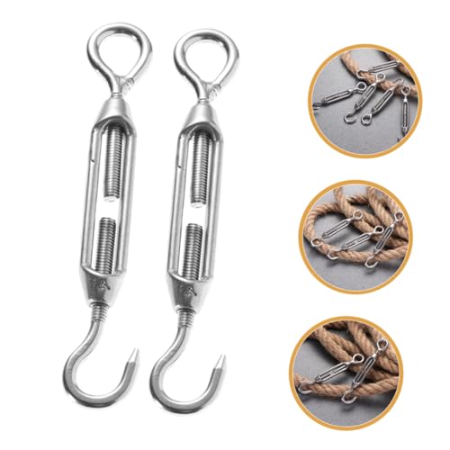 Set de 5 tensores para cable de acero inoxidable 304 M5 con gancho y ojo para cable de cerca, carpa y sombra miniatura 7