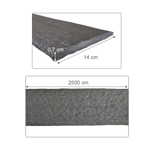 OK-Living Rasenkante, Grau, 100 x 14 cm 25 Meter