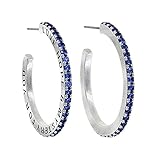  Konplott Creolen \'Daily Glam\' - Light Sapphire antique silver - 35mm