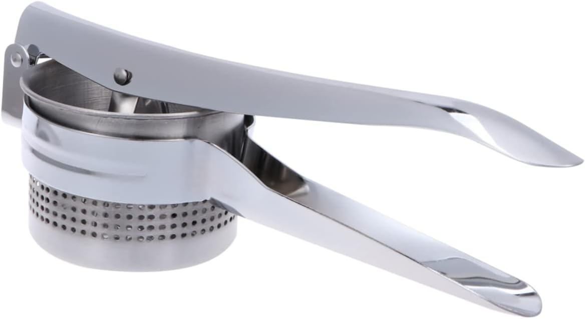 Ciieeo Stainless Steel Potato Ricer and Fruit Squeezer Heavy Duty Manual Masher Tool for Potatoes Vegetables and Fruits for Home Cooking and Food Preparation