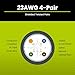 TRUE CABLE Cat6 Shielded Riser (CMR) Bulk Ethernet Cable, 500ft, Blue, 23AWG Solid Bare Copper, 550MHz, Overall Aluminum Foil Shield (F/UTP), PoE++ 100W, ETL Listed