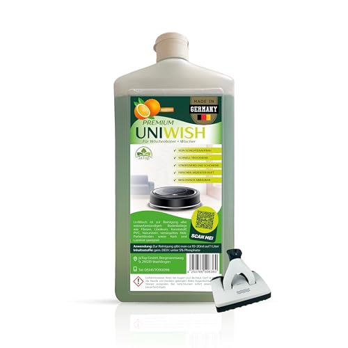 JaTop UniWisch Orange 750ml Bodenreiniger Konzentrat geeignet für Vorwerk Saugwischer SP 520 530 600, SPB 100, SP 7, kompatibel mit Koboclean