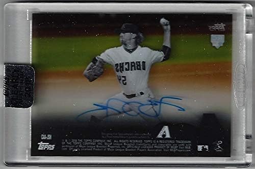 Jimmie Sherfy Autographed Rookie Card Slabbed Collectible Baseball Card Directly From Topps - 2018 Topps Clearly Authentic Baseball Card (Arizona Diamondbacks) Free Shipping