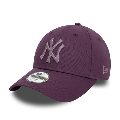 New Era MLB Kinderkappe New York Yankees Baseball Fan lila Metallic Logo Cap Junge Mädchen - Youth