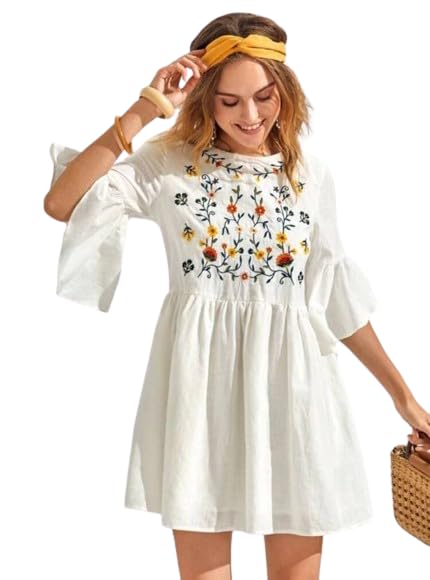 Womens Embroidery Short Tops-picture-59
