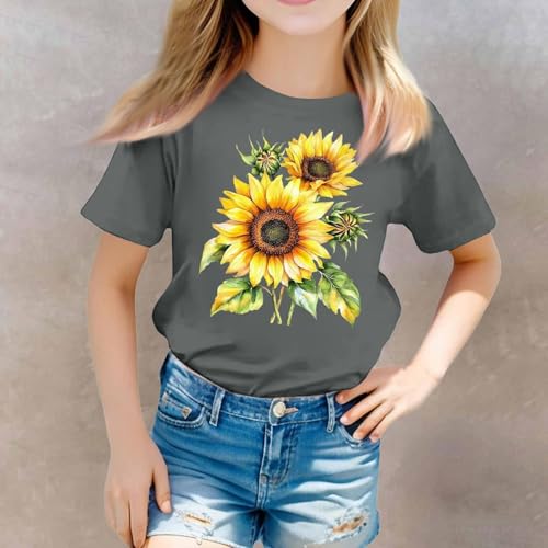 Shirts for Girls 12to14 Neck Short Sleeved T Shirt for Children and Girls 3 13 Years Top for Girl4