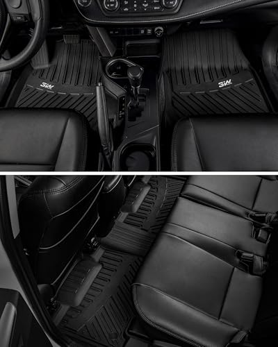 Image of 3W Floor Mats for Toyota RAV4 2013-2018, TPE All Weather Custom Fit