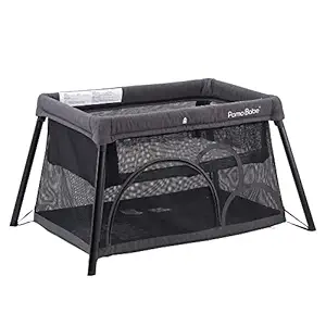 Pamo Babe Travel Crib - Lightweight Baby Playpen with Bassinet, Portable Mini Playard