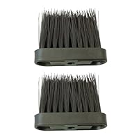 2 Stück Kaminbesen,Ersatzbesen für Kaminbesteck,Feuerherd Kaminbürste,Kaminbürsten Kaminbesteck, Bürste,Bürstenkopf Kamin,Kaminbesteck-Sets für Zuhause Und Kaminreinigung (2, Schwarz)
