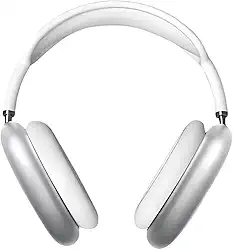 Fone de Ouvido Bluetooth Sem Fio com Microfone –Dobrável com Rádio FM, Cartão SD e Bateria Recarregável – Confortável e Portátil para Música e Chamadas (Branco)