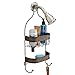 InterDesign Twillo Hanging Shower Caddy - Bathroom Storage Shelves for Shampoo, Conditioner and Soap, Bronze