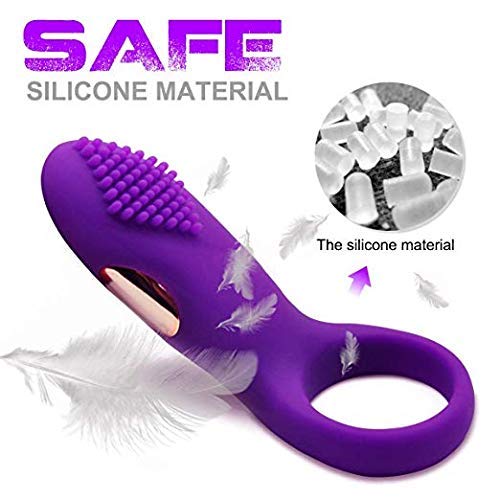 Juguetes de Anillo Masculino Relajación con Masajeador Remoto, Recargable por USB, Múltiple Modos de Vibración para Mujeres,para Hombres Hembra Pareja Ring Portátil
