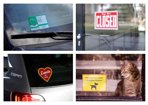 Cardpicker CARDPICKERflex - Parkausweis Halter Folie selbsthaftend Laminierung Windschutzscheibe Parkausweishalter NEUHEIT!