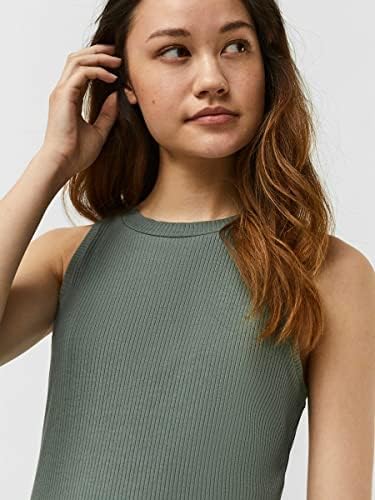 Vero Moda Koyu Yeşil Kadın Uzun Elbise VMLAVENDER SL O-NECK CALF DRESS VMA NOOS - Görsel 7