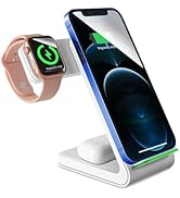Suporte de carregamento sem fio Sunffice 3 em 1 estação de carregamento rápido sem fio para iWatch