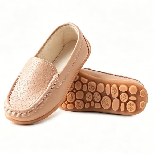 Image of Boys Girls Loafers Dress Flats Slip-On Oxford Casual Moccasins School Walking Boat Shoes(Toddler /Little Kid /Big Kid)