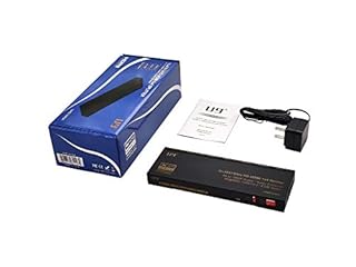 ViewHD 1 in 4 Out 1x4 Splitter Audio Extractor | HDMI 2.0 HDCP 2.2 4K@60Hz | 4K to 1080P Scaler | HDR Dolby Vision | 3.5mm Jack Optical and HDMI Audio Outputs to HDMI AVR Receiver | Model: UHD1X4SA