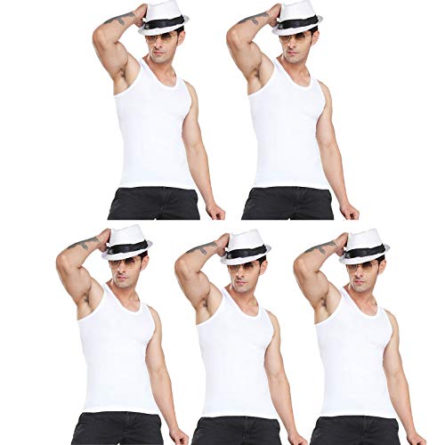 ariel Royal Men's Vest (Modern Classic)- 100% Cotton/Sleeveless Combo Pack of 5-picture-22