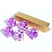 GSE Games & Sports Expert Set of 5 Poker Craps 19mm Serialized Casino Dice (Purple)