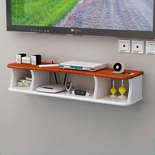 Wandkonsole for TV-Medienkonsole for WLAN-Router TV-Box Set-Top-Box-Streaming-Gerät for Spielautomaten Wandhalterung Regal (Color :