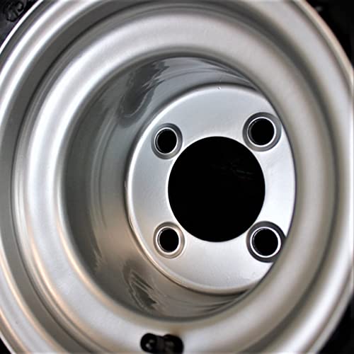 18X8.50-8 With 8X7 Hustler Chrome Silver Wheels (Set Of 2 Assemblies) #TOP5