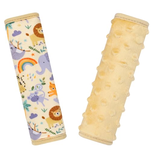 Image of Seat Belt Covers for Kids, 2 Pack Double-Sided Use Shoulder Pads for Kids