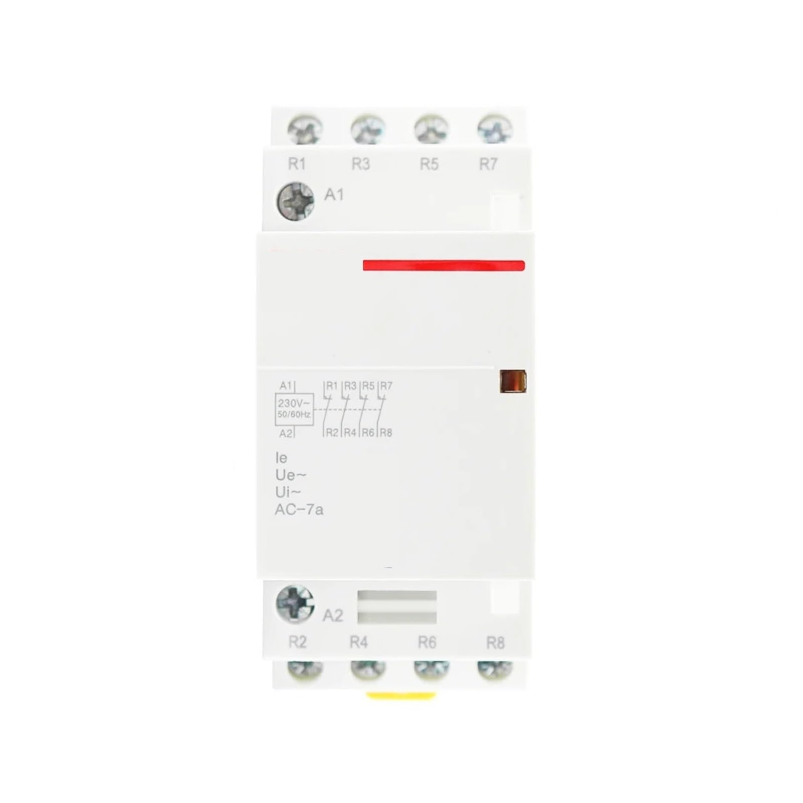 Contacteur modulaire tripolaire et tétrapolaire 16A pour coffret électrique 230V