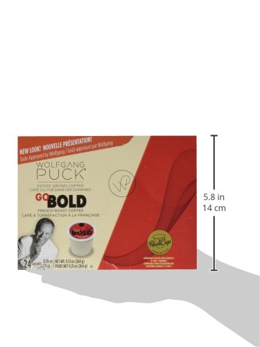 Wolfgang Puck Coffee Single Serve Capsules, French Roast, Compatible With Keurig K-Cup Brewers, Go Bold, 24 Count #TOP6