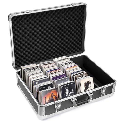 CD Storage Holds 120 CDs Carry Storage Case Aluminium