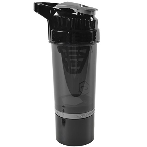 Black Cyclone Cup 22 oz. Blender Mixer Bottle Protein Shaker with Compartment Black Cyclone Cup 22 oz. Blender Mixer Bottle Protein Shaker with Compartment
