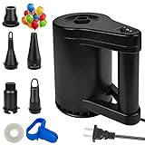 BOMPOW Balloon Pump Electric Air Pump for Pool Inflatables Air Mattress Pump for Pool Raft Party Balloon, Storage Bags, Exercise Ball, Air Bed