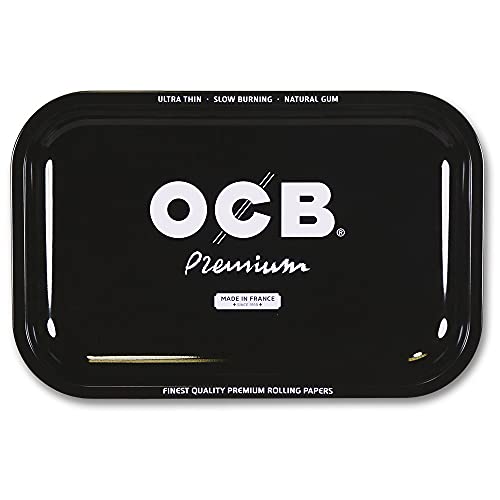 Ocb Metal Rolling Tray ~ Premium ~ Medium ~ Includes American Rolling Club Scoop Card #TOP1