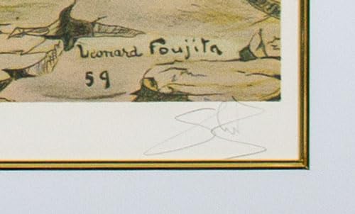 藤田嗣治 エスタンプリトグラフ「花の洗礼」 100部限定 藤田嗣治 エスタンプリトグラフ「花の洗礼」 100部限定