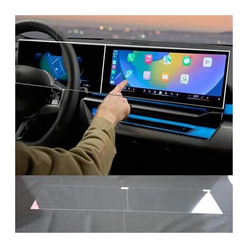 Verre trempé navigation BMW Série 5 530E anti-rayures écran tactile 12.3 pouces