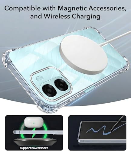 Image of Jkobi Shockproof Crystal-Clear Back Cover for Oppo A6X | Oppo A6S (Magsafe Wireless Support | Drop & Camera Protection | Hard Polycarbonate)