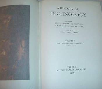 Hardcover History of Technology Volume 5 1850 1900 Lat Book