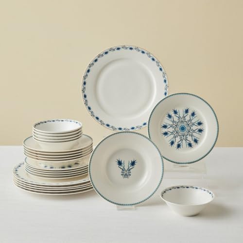 Imagen de Karaca Forever Bone China Iznik Vajilla de 24 piezas