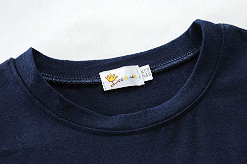 Image of Little Boys Short Set Pajamas for Boys 100% Cotton Toddle Firetruck Dinosaur Sleepwear Summer Clothes Size 2-7T